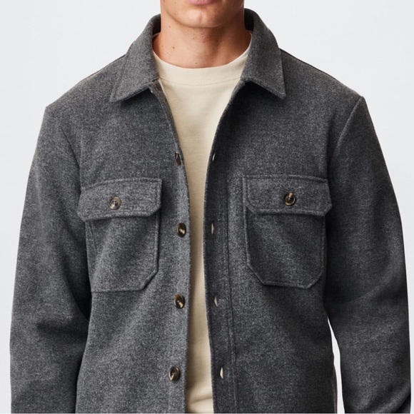 MANGO Textured Overshirt - Picture 5 of 8